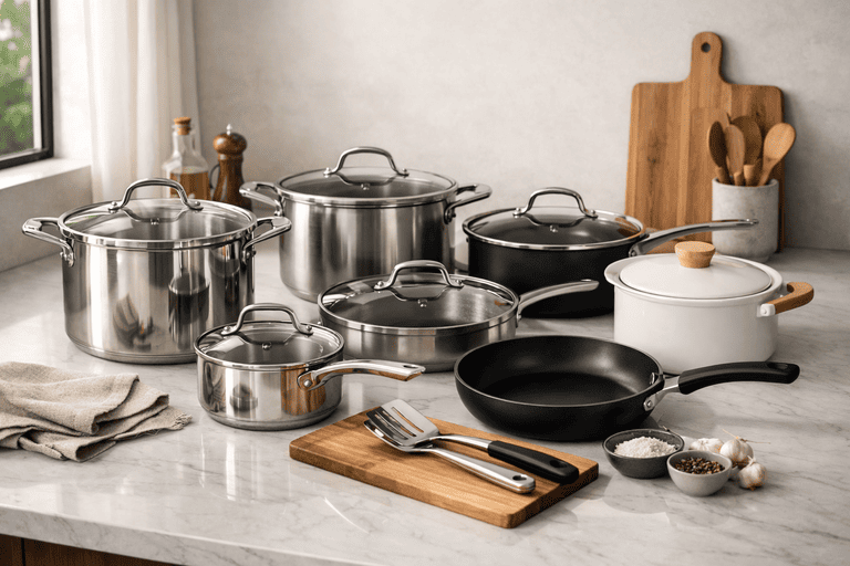 melhor jogo de panela moderno em cozinha planejada