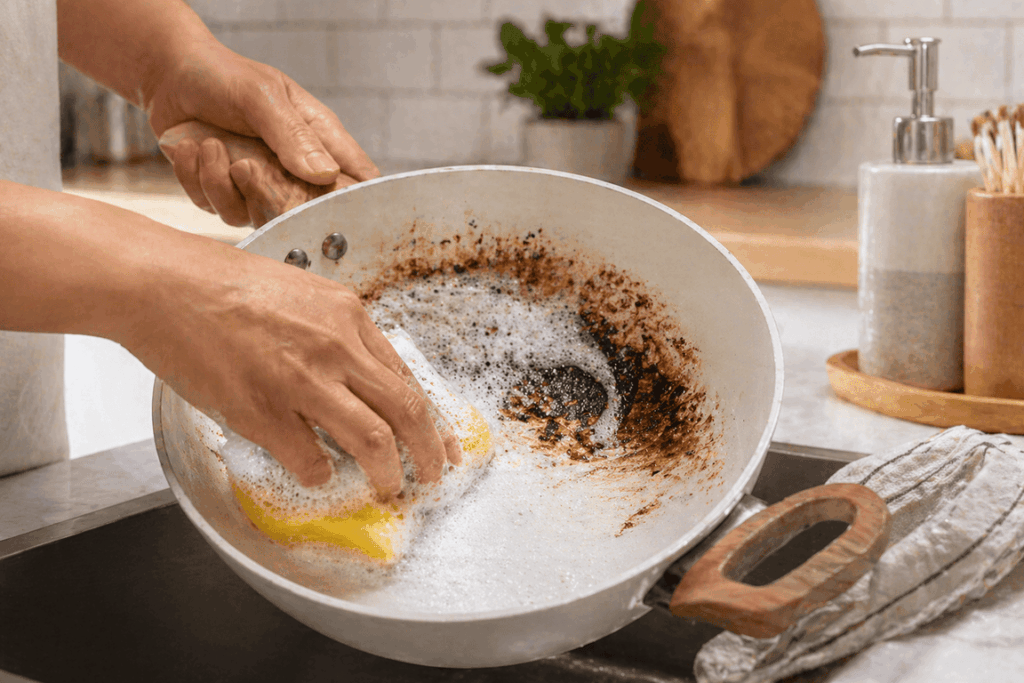 Como limpar panela de ceramica